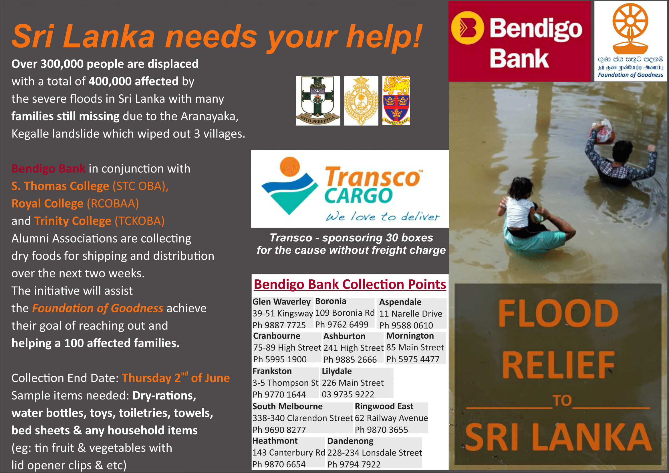 Transco Cargo Australia - Flood Relief SL_2016 (1)-1